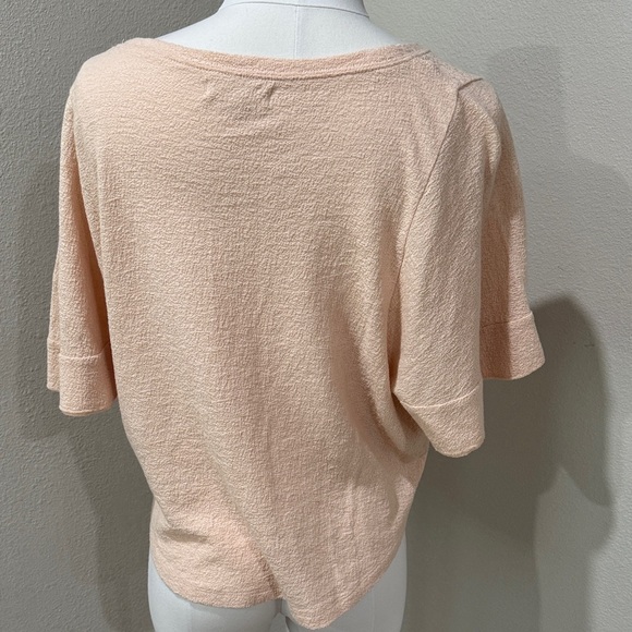 Madewell Peach/Light Pink Women's Crepe Material Top Size M - Picture 2 of 5